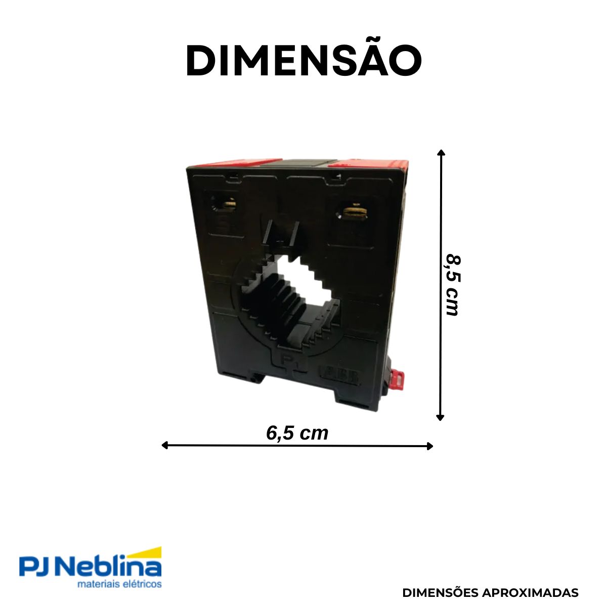 Transformador Corrente Janela 250/5a 5va Classe 0,6 0,6kv 50