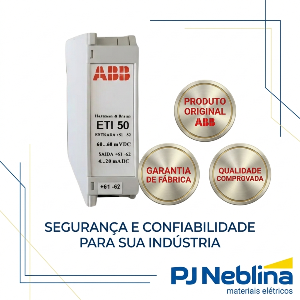 Transdutor Corrente 4-20Ma 750V 10V 85-265V 60Hz Ip20/Ip40 - Abb