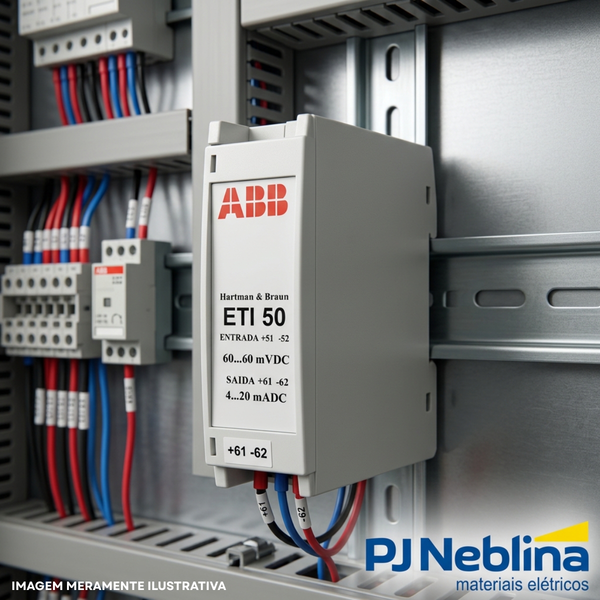 Transdutor Corrente 4-20Ma 750V 10V 85-265V 60Hz Ip20/Ip40 - Abb