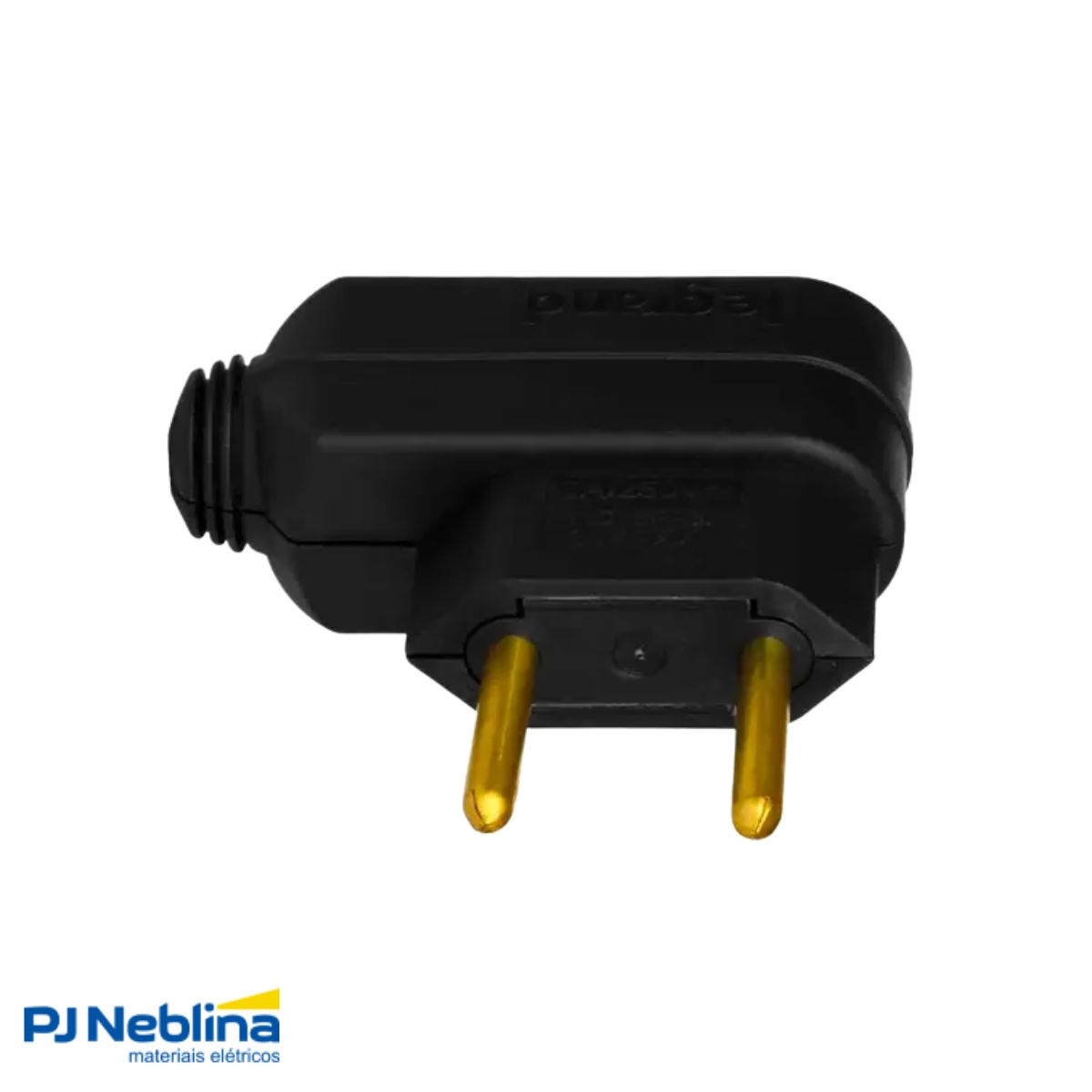 Plug Macho 2p 10a 250v Pt Lateral 90g