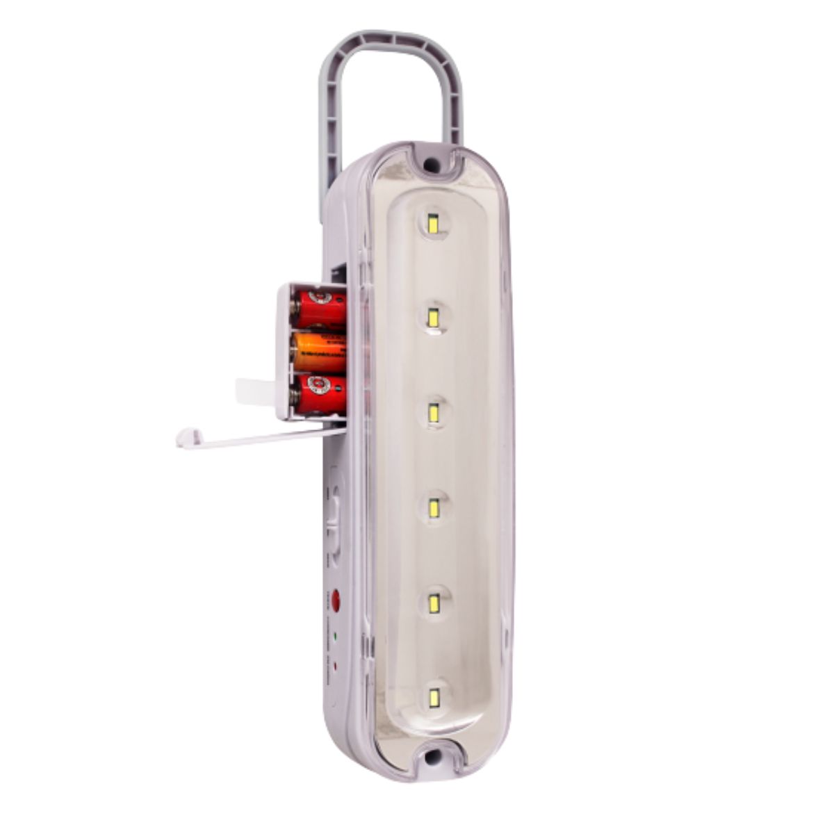 Luminária Emergência Led Portátil 1W Bivolt Com 6 Leds 6400K Luz Branca - Ourolux