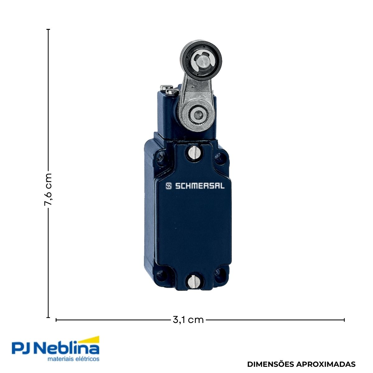 Chave Fim De Curso Alavanca C/Roldana 20 mm 2,5A 1Na+1Nf Ip65 - Ace Schmersal