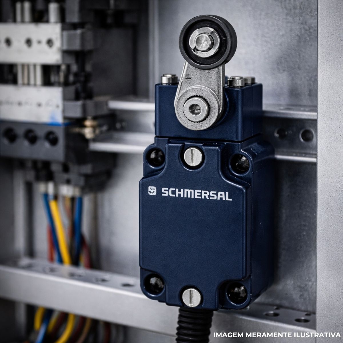 Chave Fim De Curso Alavanca C/Roldana 20 mm 2,5A 1Na+1Nf Ip65 - Ace Schmersal