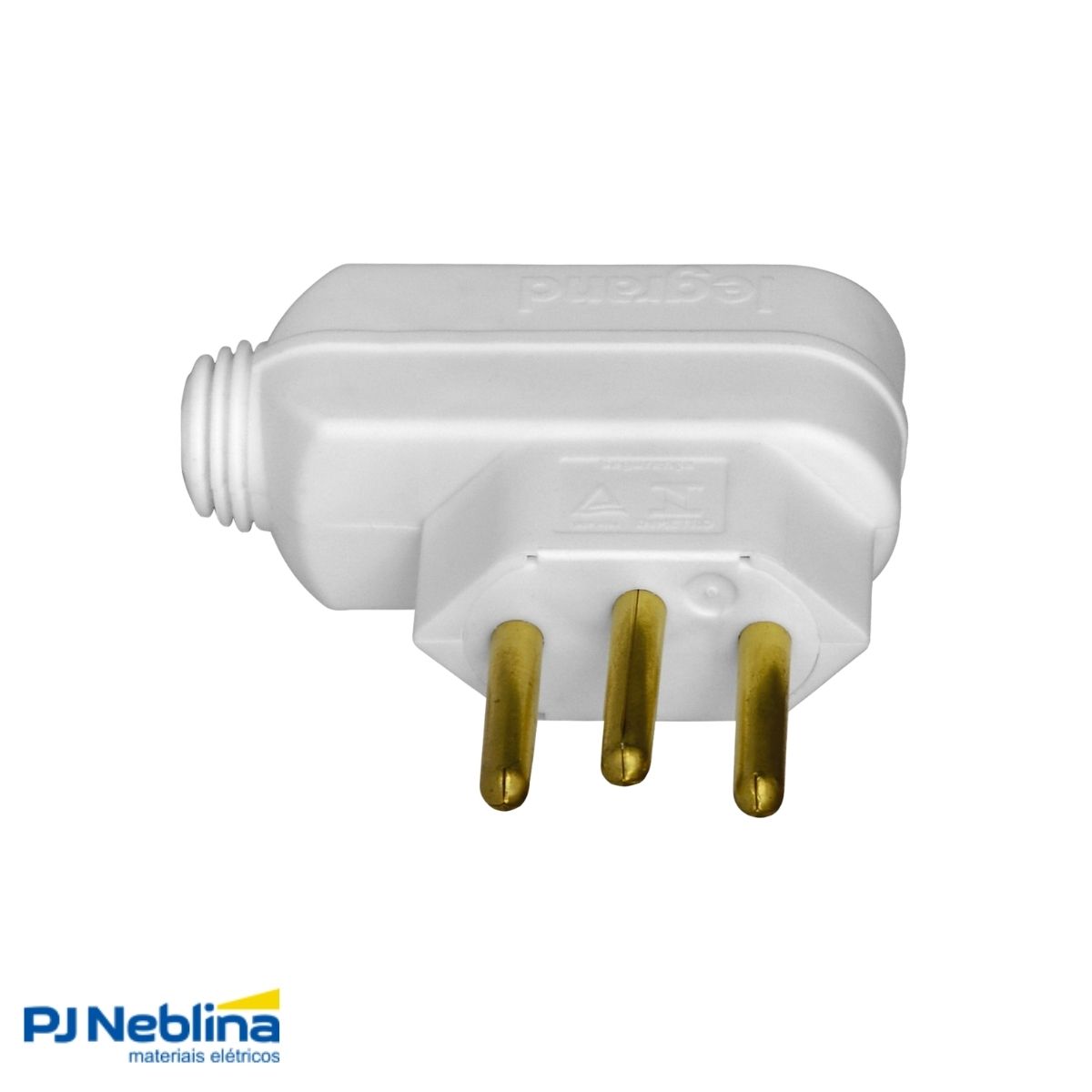 Plug Macho 2p+t 10a 250v Bc Lateral