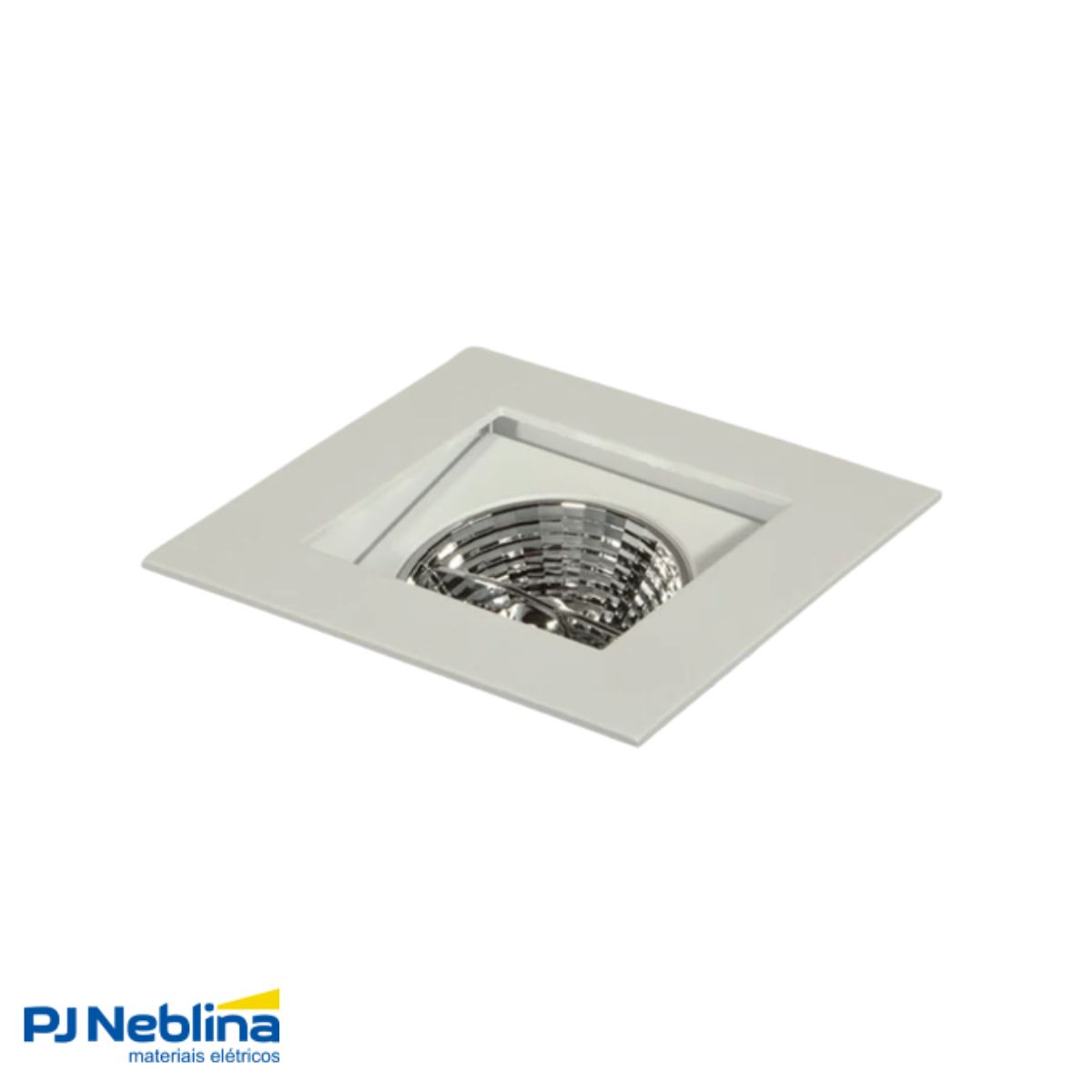 Luminária Spot Embutir Quadrado Branco P/Lâmpada Ar111 Gu10 Foco Direcionável/Recuado - Golight