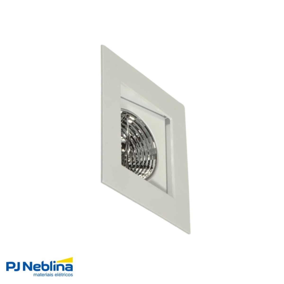 Luminária Spot Embutir Quadrado Branco P/Lâmpada Ar111 Gu10 Foco Direcionável/Recuado - Golight