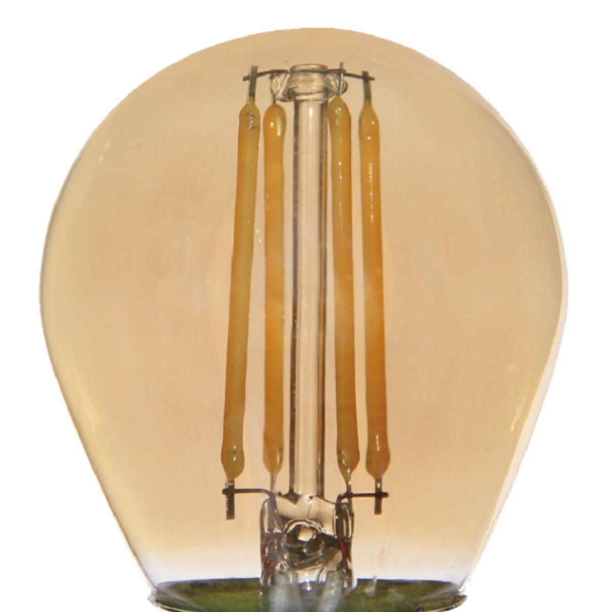 Lâmpada LED Filamento Bolinha G45 2W Bivolt Branco Quente - Ourolux