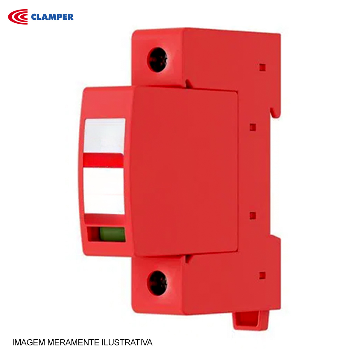 Protetor de Surto/Raios Dps Monobloco Front V Unipolar 275V 45Ka Vermelho Classe II Clamper