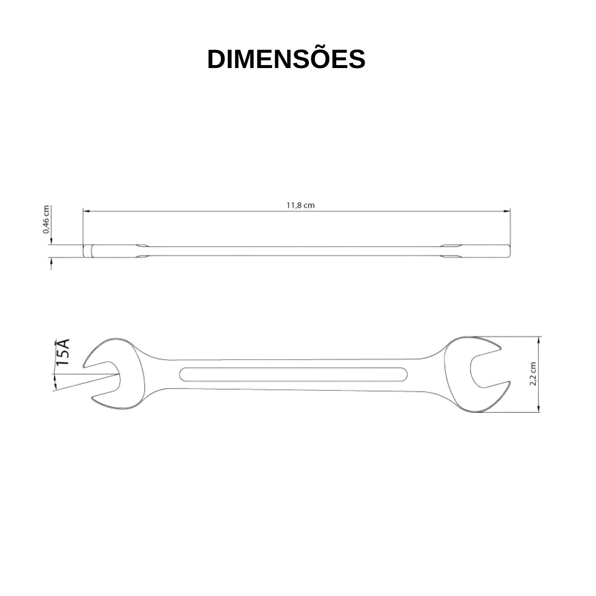Chave Fixa 8X9Mm Corpo em Aço Especial Cromado 41120102 Tramontina
