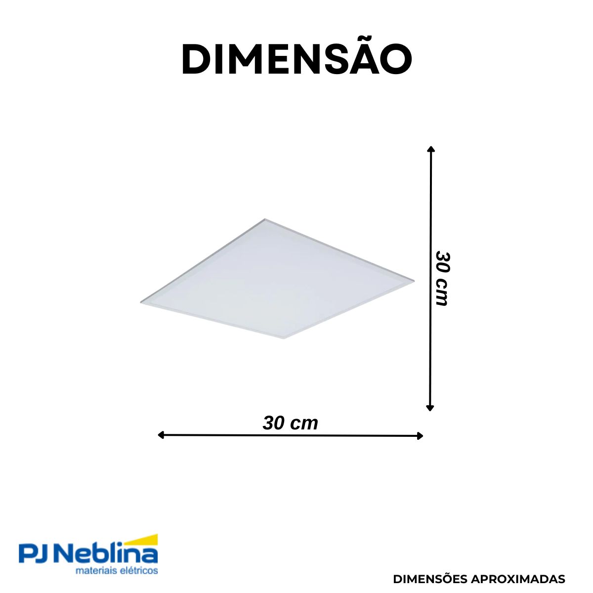 Luminária Painel Led Embutir Quadrado Branco 34W Bivolt 4000K Branco Neutro 4260Lm - Philips