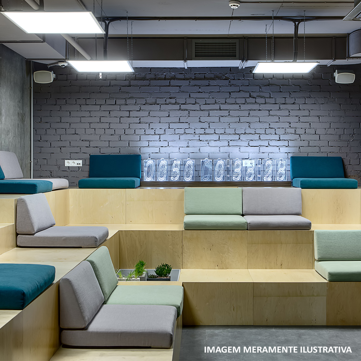 Luminária Painel Led Embutir Quadrado Branco 34W Bivolt 6500k Luz Branca 4260Lm 620x620x34Mm Philips