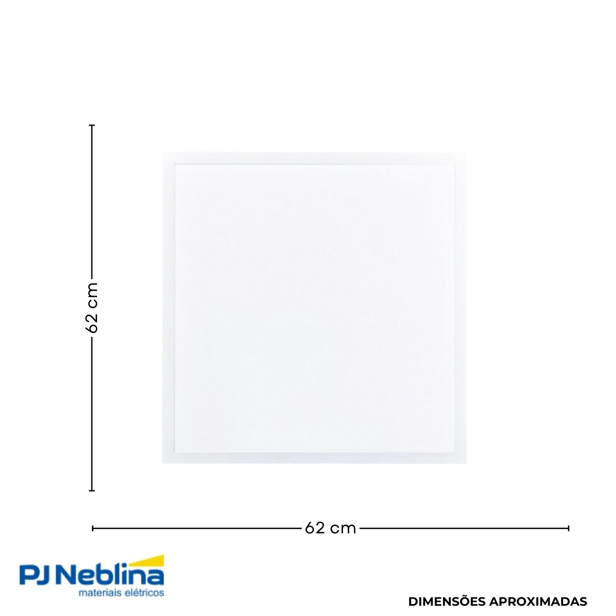 Luminária Painel Led Embutir Quadrado Branco 36W Bivolt 4000K Branco Neutro 4680Lm Difusor Poliestireno - Ledvance