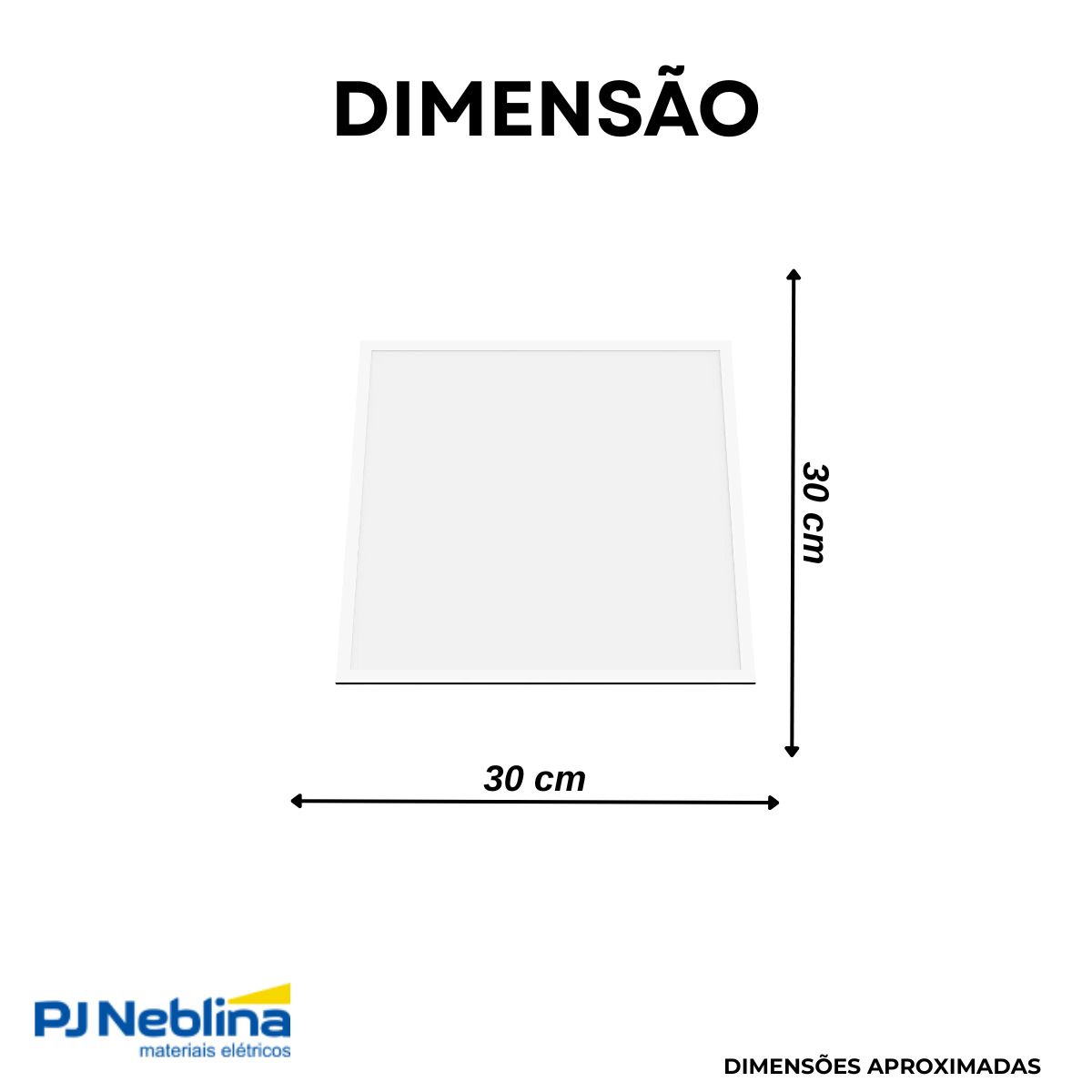 Luminária Painel Led Embutir Quadrado Branco 36W Bivolt 6500K Branco Frio 4680Lm Difusor Poliestireno - Ledvance