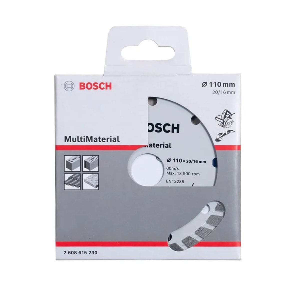 Disco Corte Diamantado MultiMaterial Turbo 8Mm 13900rpm Bosch