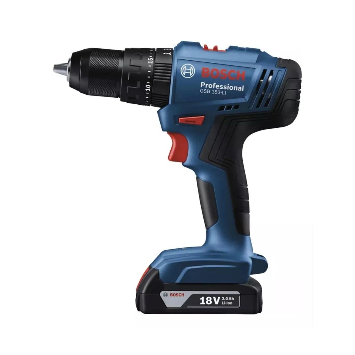 Parafusadeira E Furadeira Impacto 1/2 (13Mm) Bateria GSB 183-Li 18V Bosch