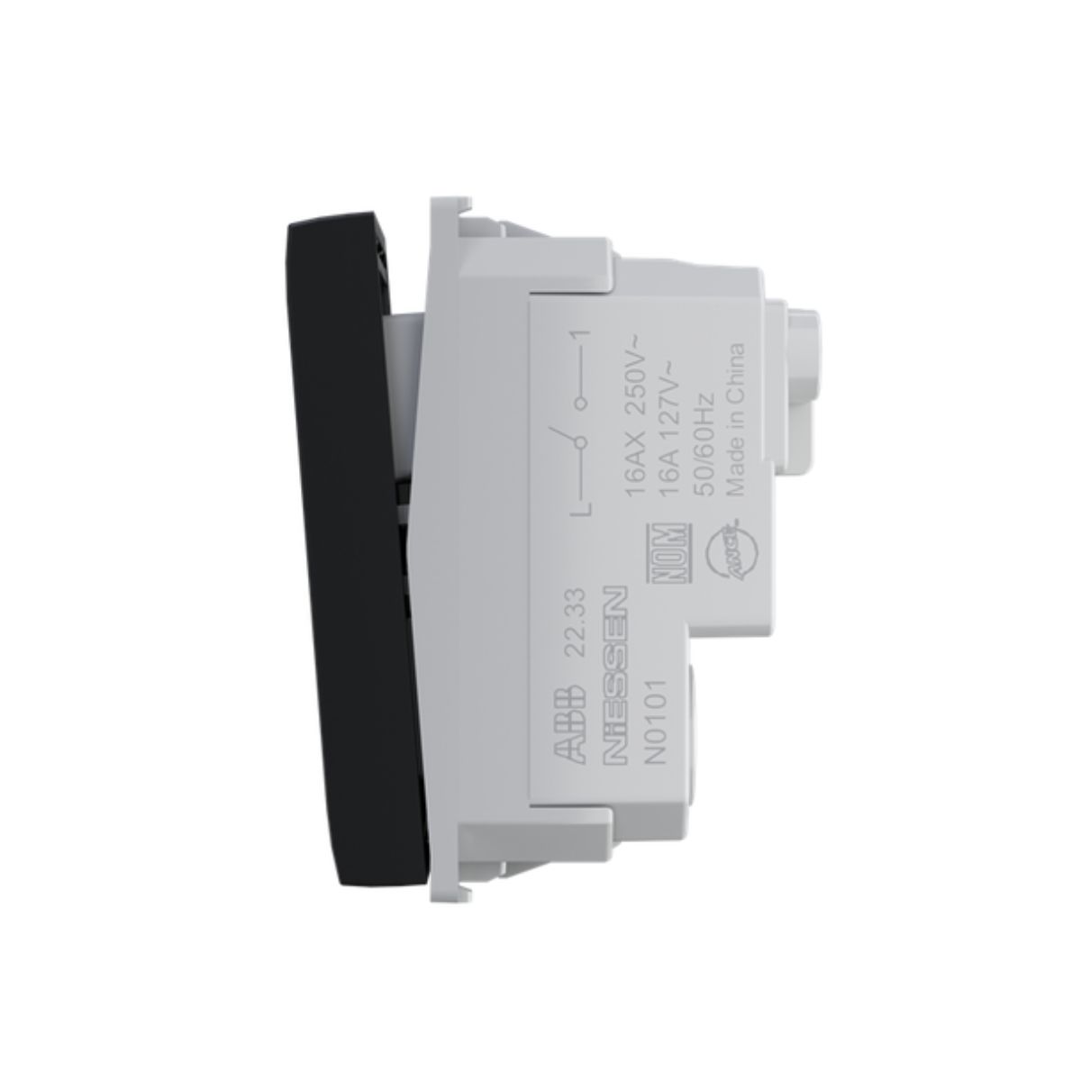 Modulo Interruptor Simples 1 Modulo 16A 250V Preto Origen - Abb