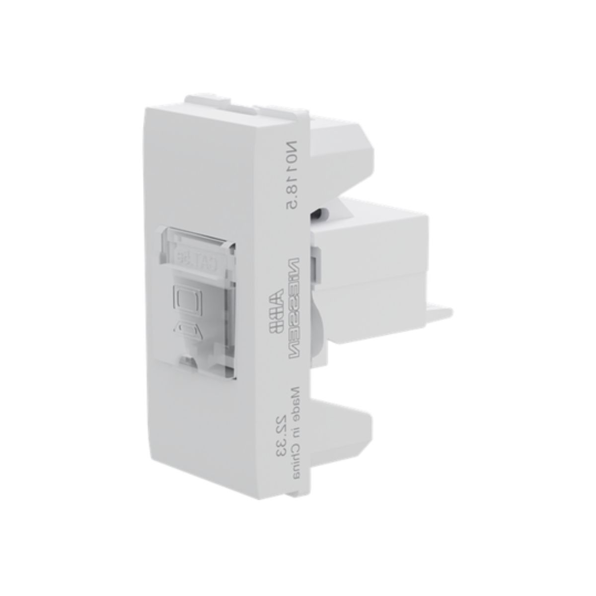 Módulo Tomada Rede Rj45 Cat5E (8 Fios) 1 Módulo Branco Origen - Abb