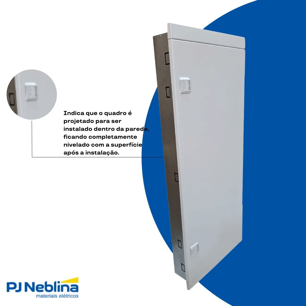 Quadro Distribuição Embutir V16024E 24 Disjuntores 160A Branco Brum