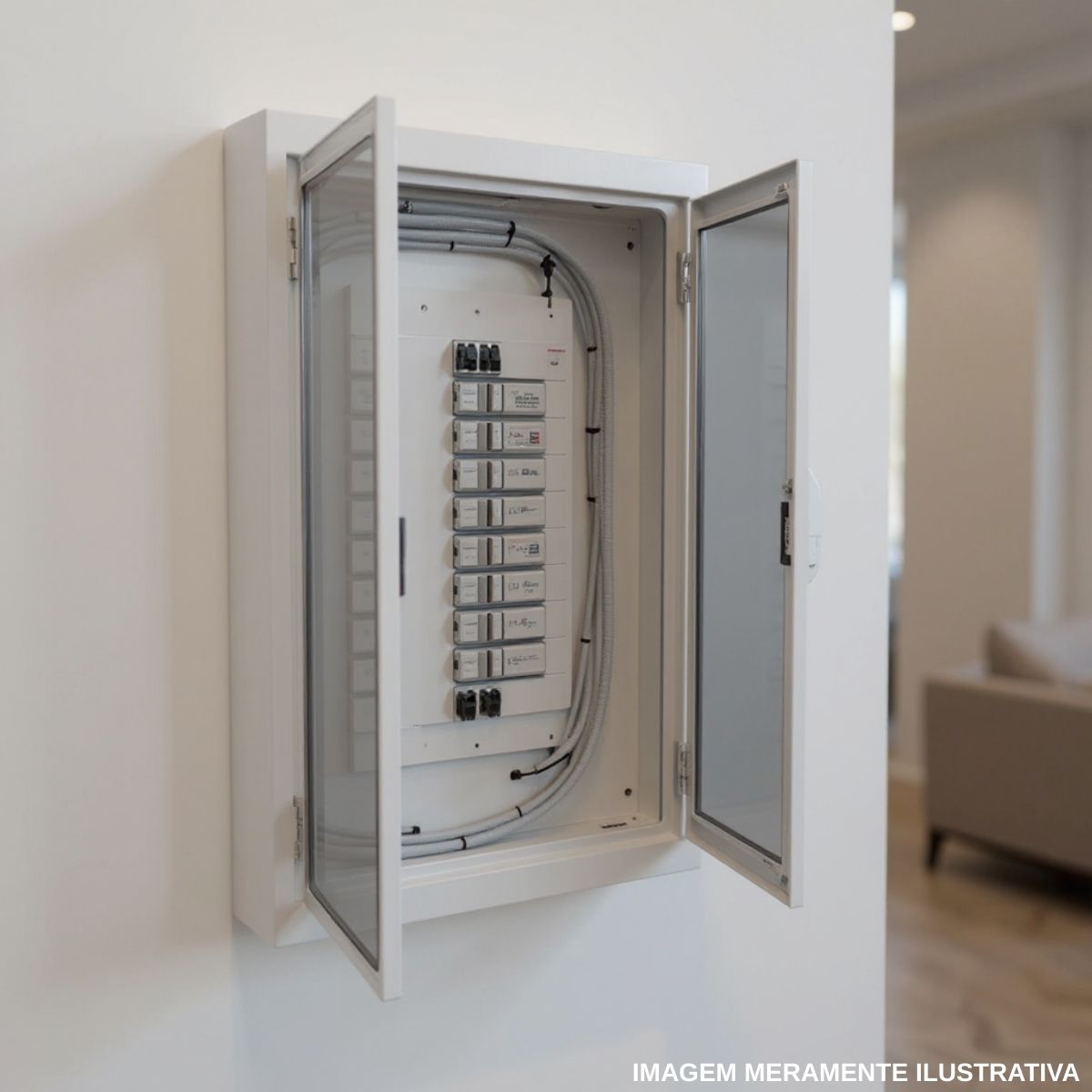 Quadro Distribuição Embutir V16024E 24 Disjuntores 160A Branco Brum