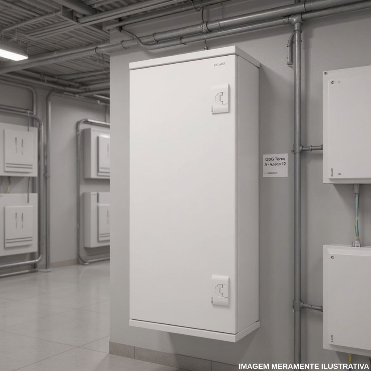 Quadro Distribuição Embutir V16048E 48 Disjuntores 160A Branco Brum