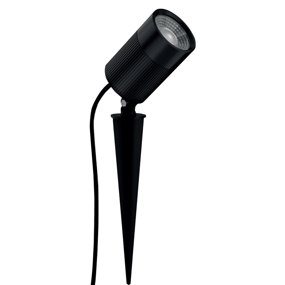 Luminária Espeto Led Jardim Redondo Preto 10W Bivolt Rgb 80x54mm Avant