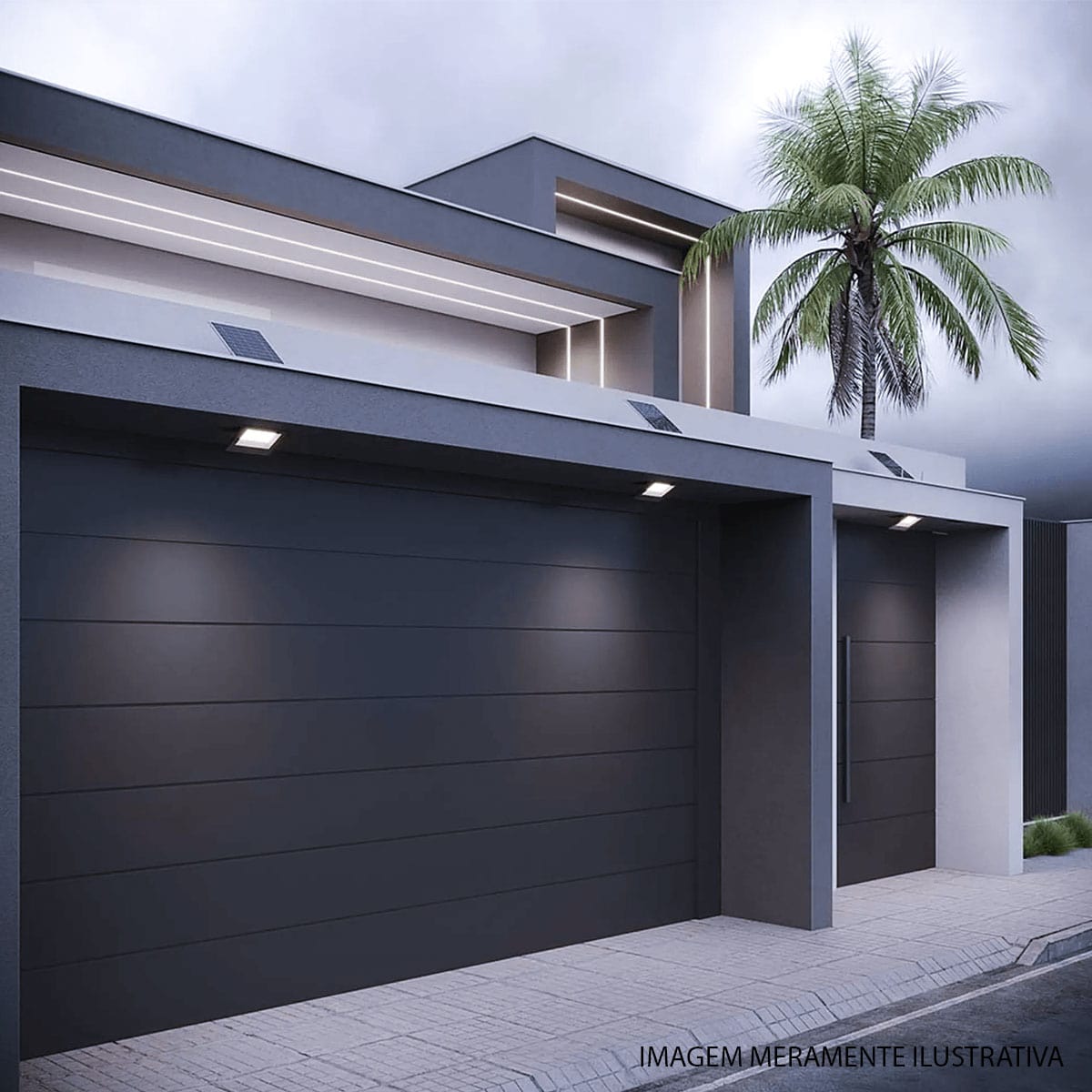 Refletor Solare Led Com Sensor Preto 40W Luz Branca Com Painel 900Lm - Avant