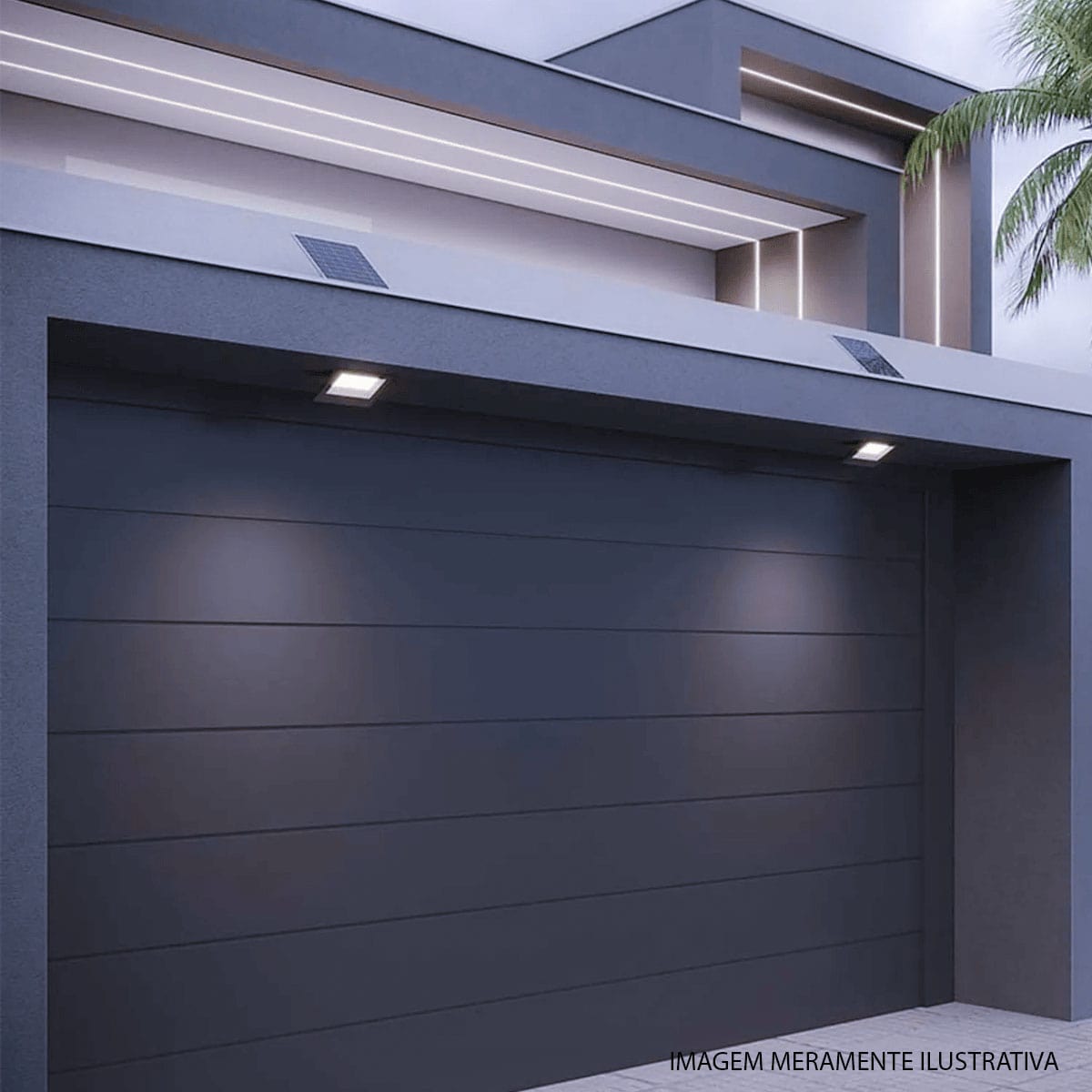 Refletor Solare Led Com Sensor Preto 60W Luz Branca 1350Lm - Avant