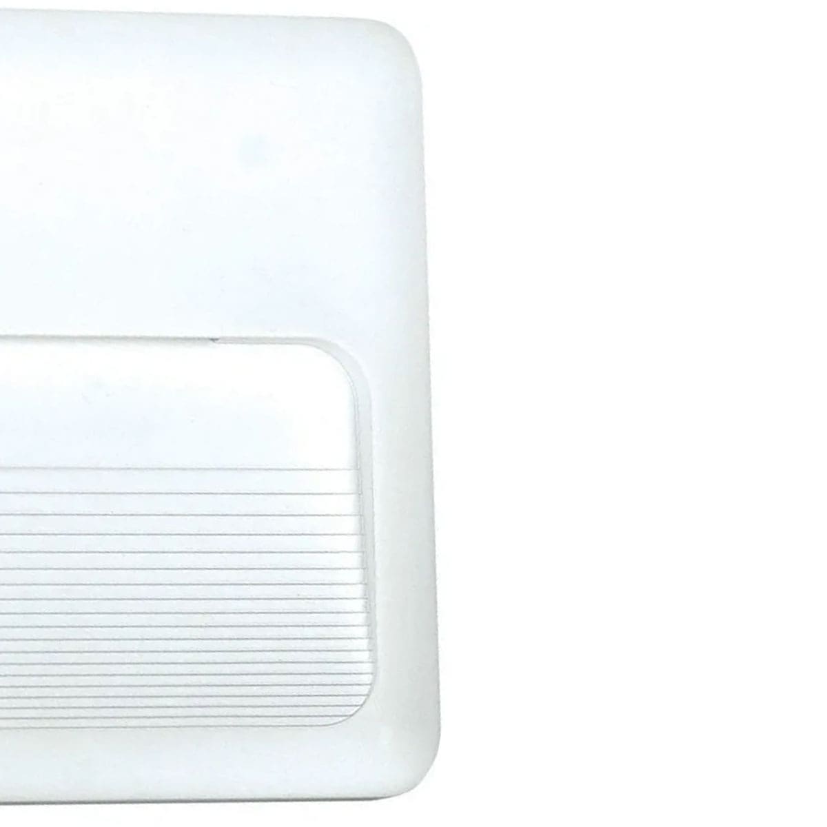 Luminária Balizador Led Embutir Quadrado Branco 2W Bivolt 6500K Luz Branca 120Lm Avant