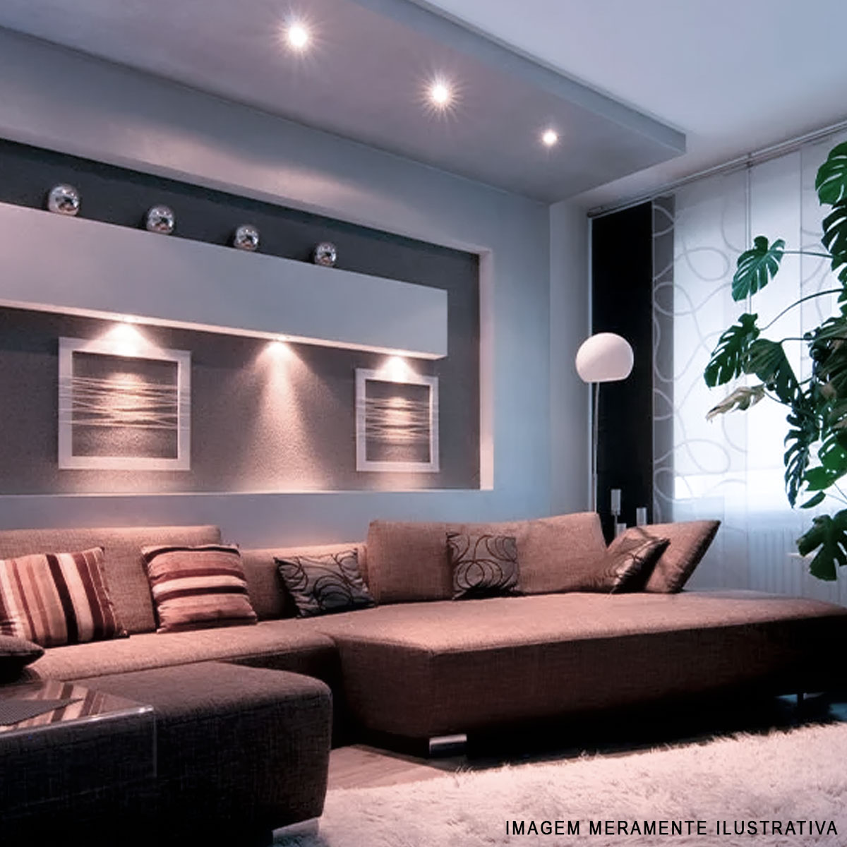 Lâmpada Led Dicróica Par16 5W Bivolt Gu10 2700K-6500L Luz Amarela/Neutra/Branca 450Lm 38G Avant