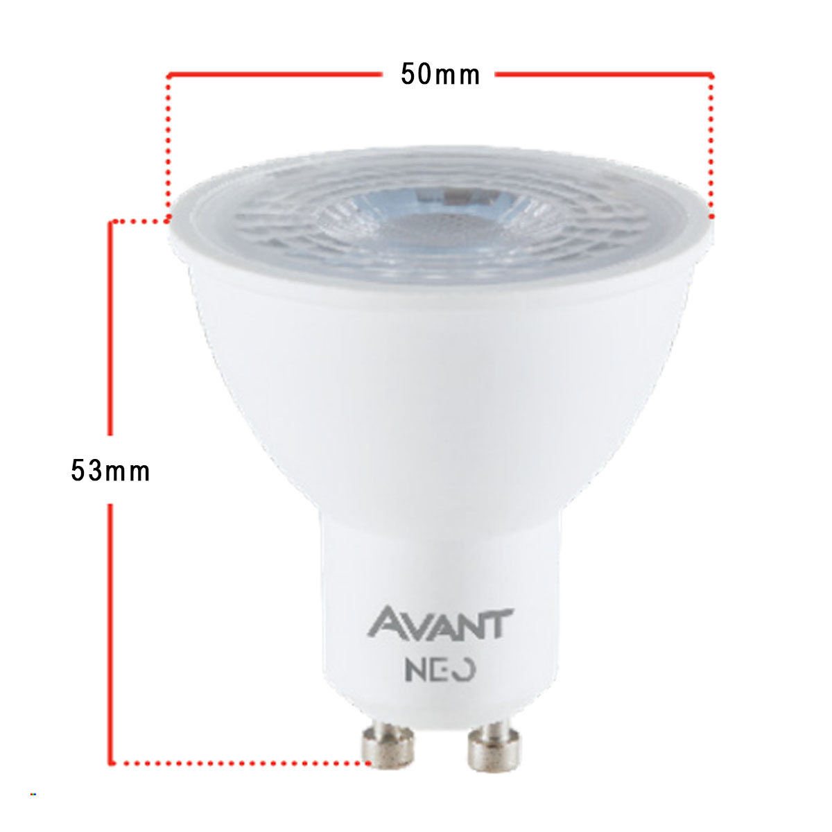 Lâmpada Led Dicróica Par16 5W Bivolt Gu10 2700K-6500K/Rgb Luz Amarela/Neutra/Branca/Color 450Lm 38G Avant