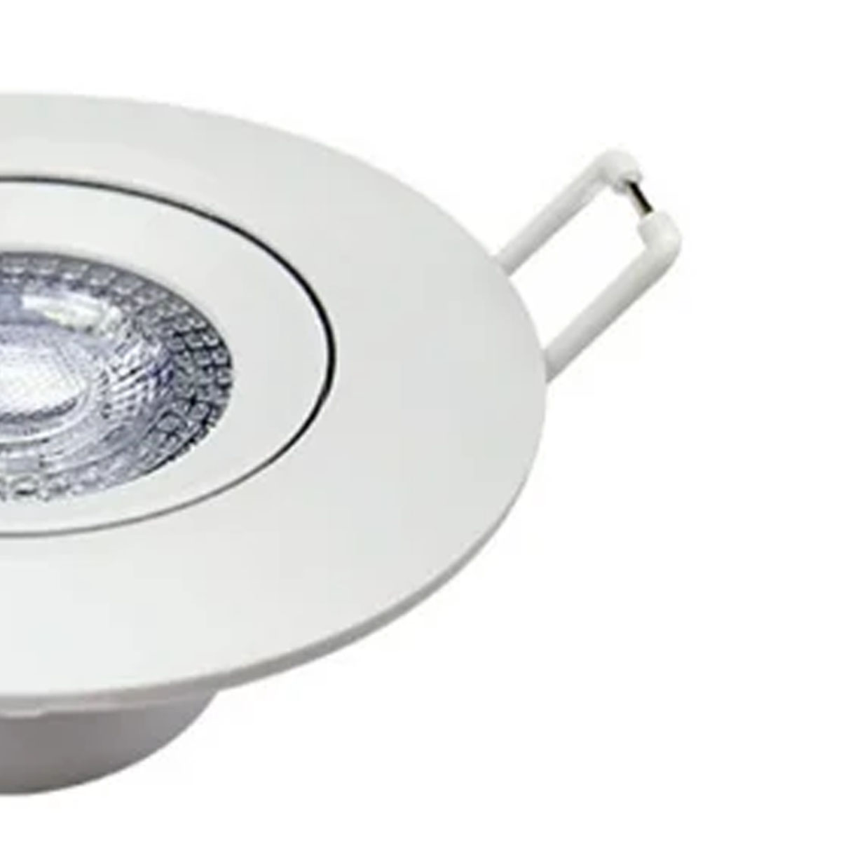 Luminária Spot Led Embutir Redondo Branco 5W Bivolt 2700K-6500K/Rgb Luz Amarela/Neutra/Branca/Color 350Lm Difusor Policarbonato Avant