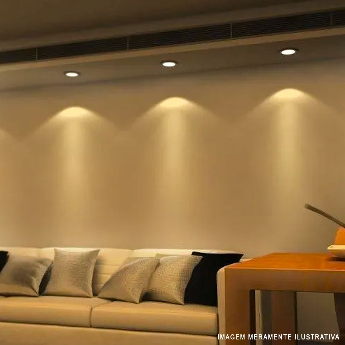 Luminária Spot Led Embutir Redondo Branco 5W Bivolt 2700K-6500K/Rgb Luz Amarela/Neutra/Branca/Color 350Lm Difusor Policarbonato Avant