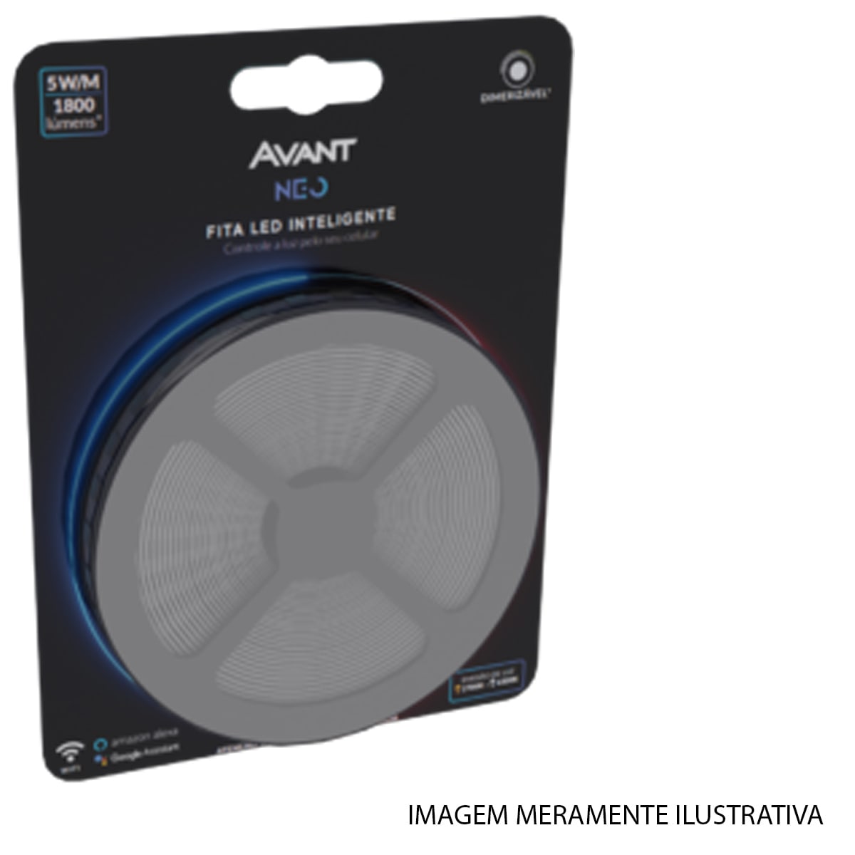 Fita Led Inteligente 5W/M Bivolt 2700K-6500K Luz Amarela/Neutra/Branca 350Lm/M 5 Metros 25000H - Avant