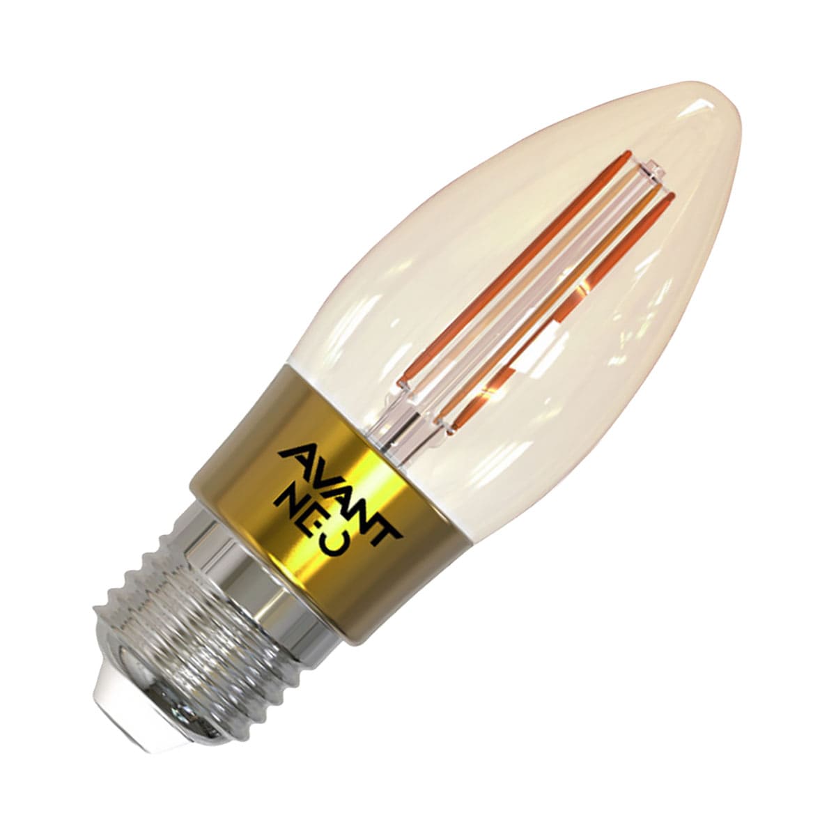 Lâmpada Led Vela 5W Bivolt E14 1800K-2700K Luz Amarela 400Lm Inteligente 25000H Neo Avant