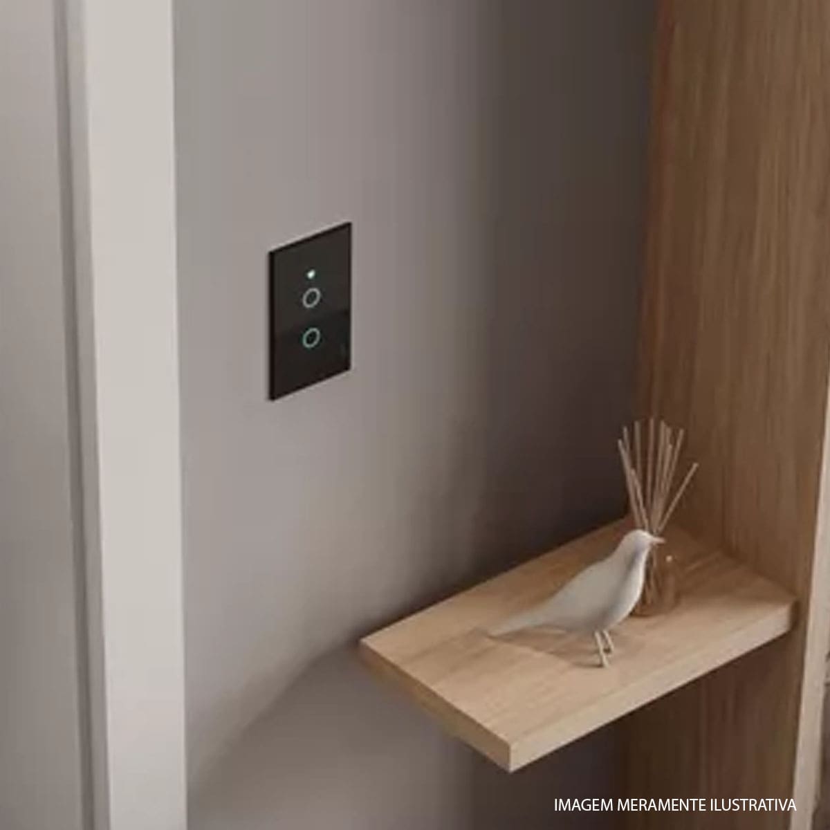 Interruptor Inteligente Smart Wifi Touch 2 Botões 10A Bivolt 4x2 Branco Neo Com Comando Voz Alexa/Google Avant