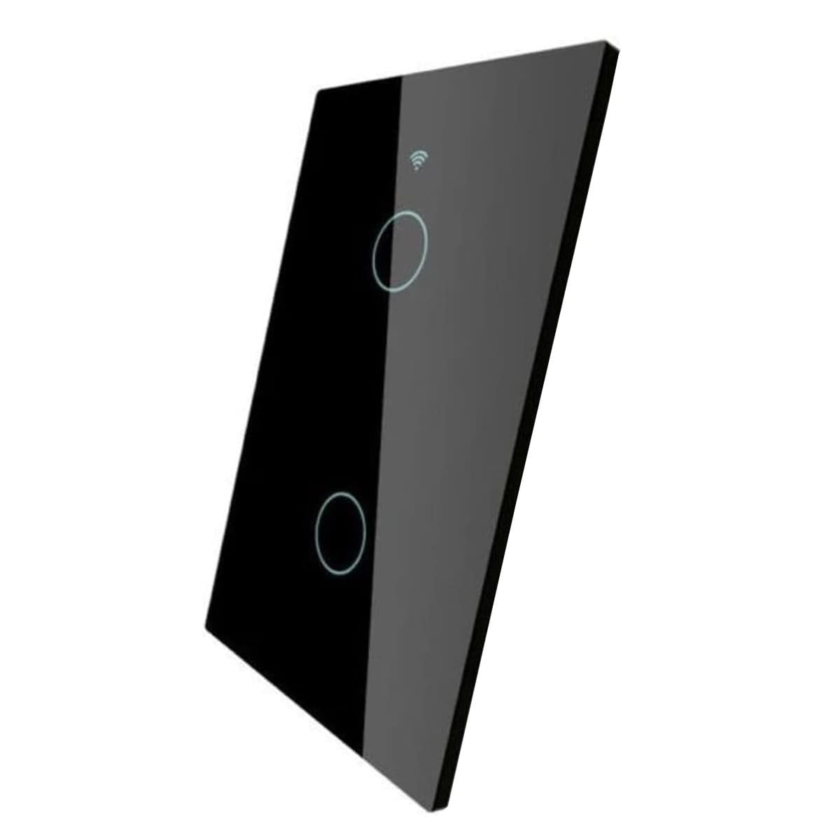 Interruptor Inteligente Smart Wifi Touch 2 Botões 10A Bivolt 4x2 Preto Neo Com Comando Voz Alexa/Google Avant