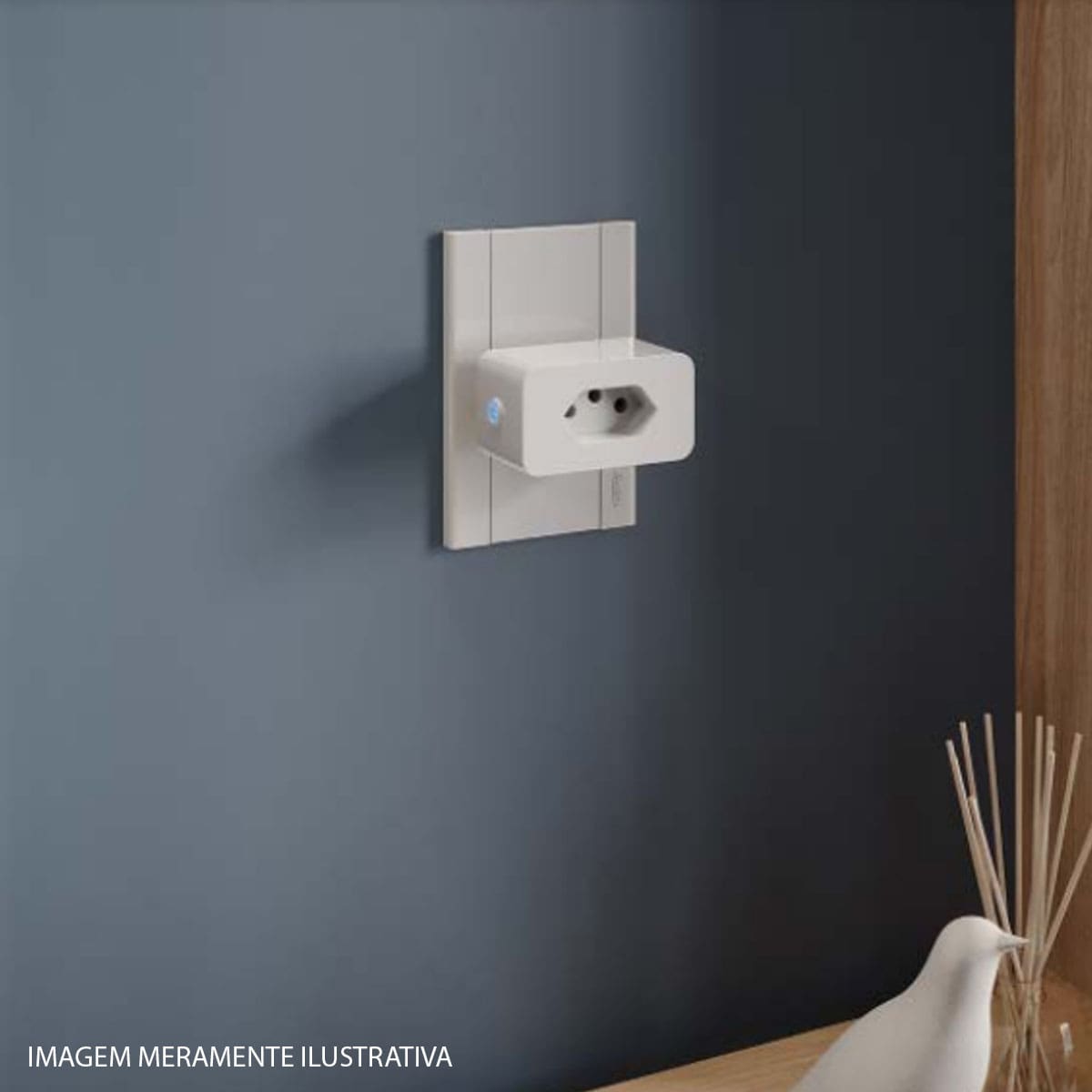 Tomada Inteligente Smart Wifi 2P+T Hexagonal 20A Bivolt Branco Neo Android/Ios Com Comando Voz Alexa/Google Avant