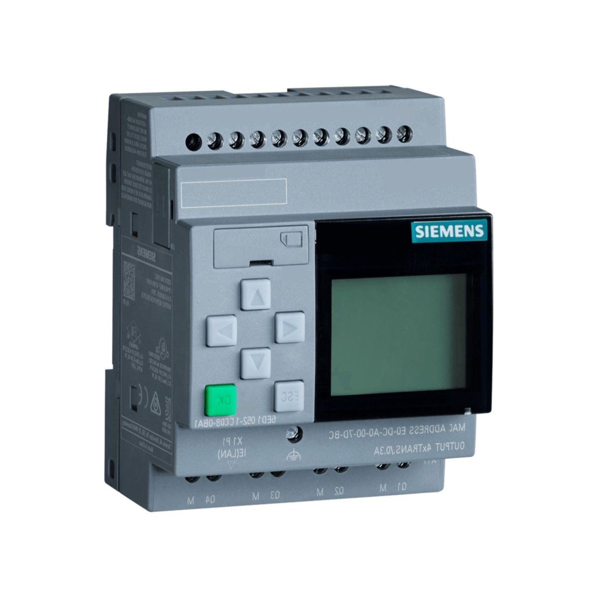 Controlador Clp Entrada/Saída Digital 8Ed/4Sd Ethernet 24Vca/Cc 24Rce Logo C/Display - Siemens