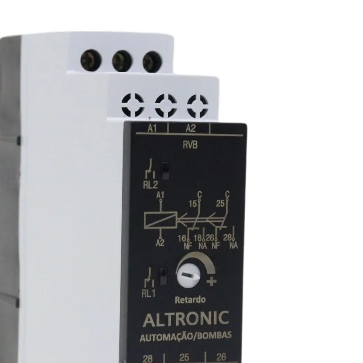 Relé Controle Revezamento Bomba Superior/Inferior Escala 0-6Seg 2Rev (Spdt) - Altronic