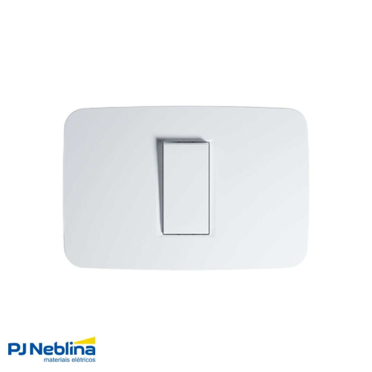 Conjunto 1 Interruptor Simples Horizontal 16A 250V C/Placa 4X2 Branco Origen - Abb