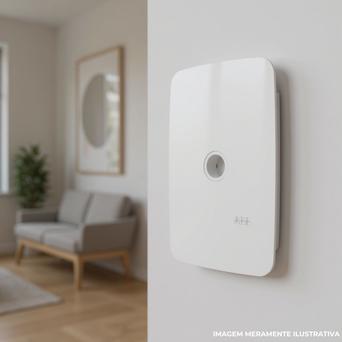 Placa Acabamento 4X2 Cega Branco Origen - Abb