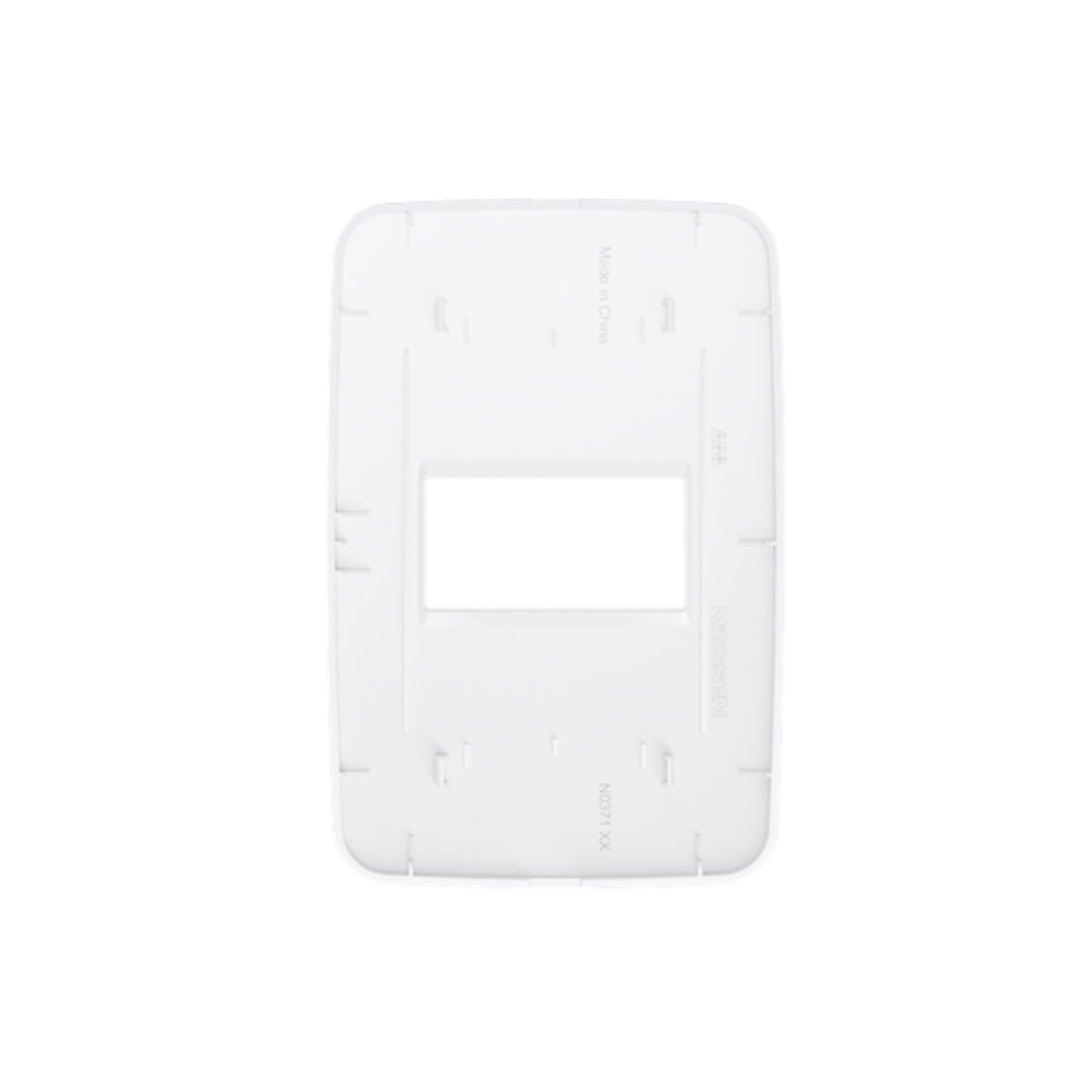 Placa Acabamento 4X2 1 Posto Horizontal Branco Origem - Abb