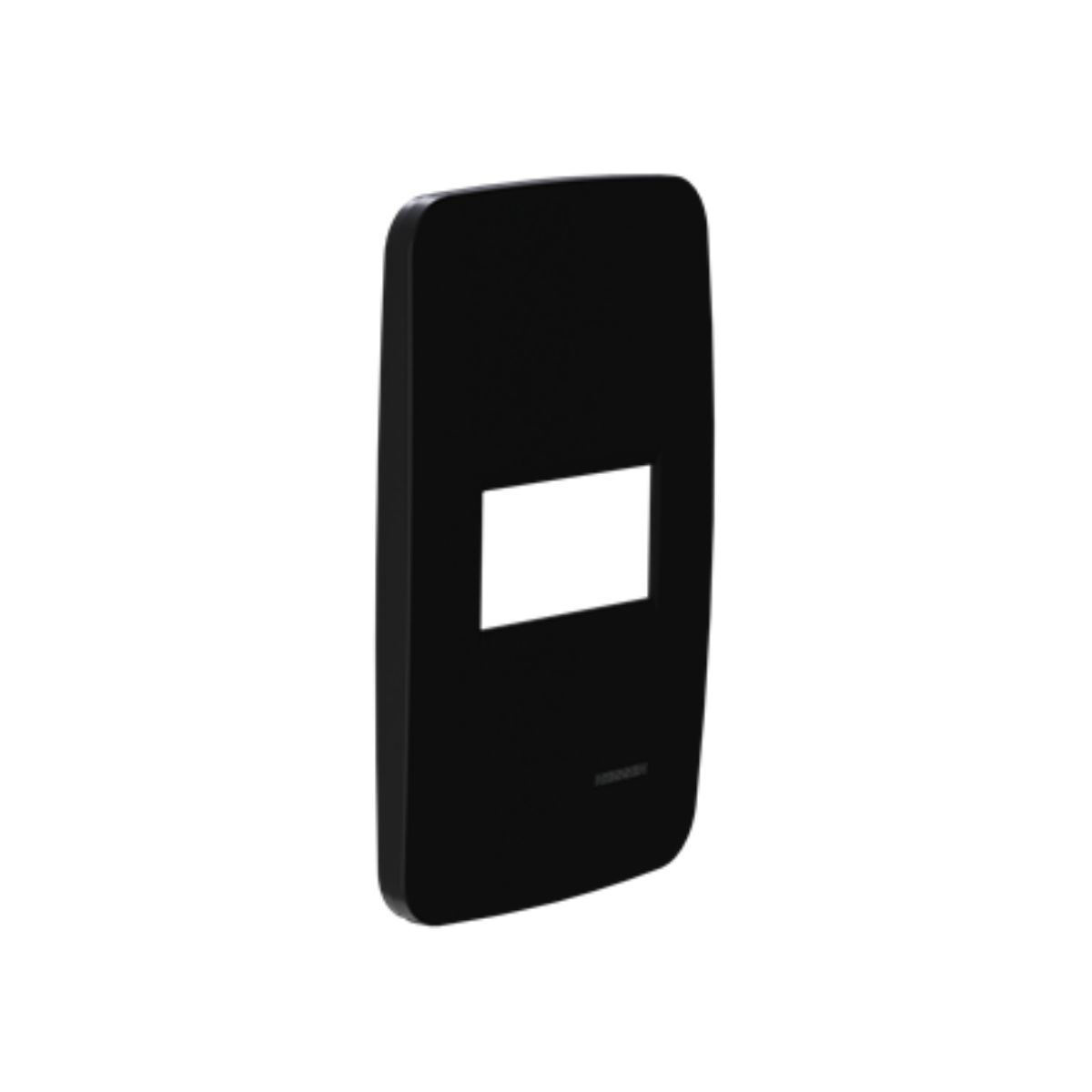 Placa Acabamento 4X2 1 Posto Horizontal Preto Origen - Abb