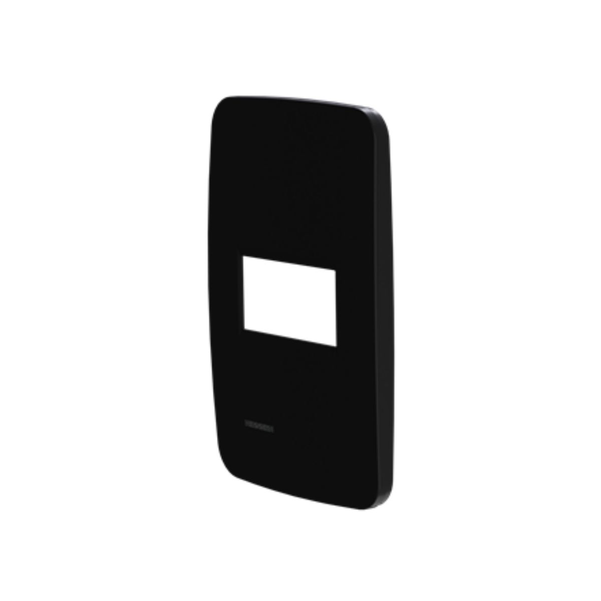 Placa Acabamento 4X2 1 Posto Horizontal Preto Origen - Abb