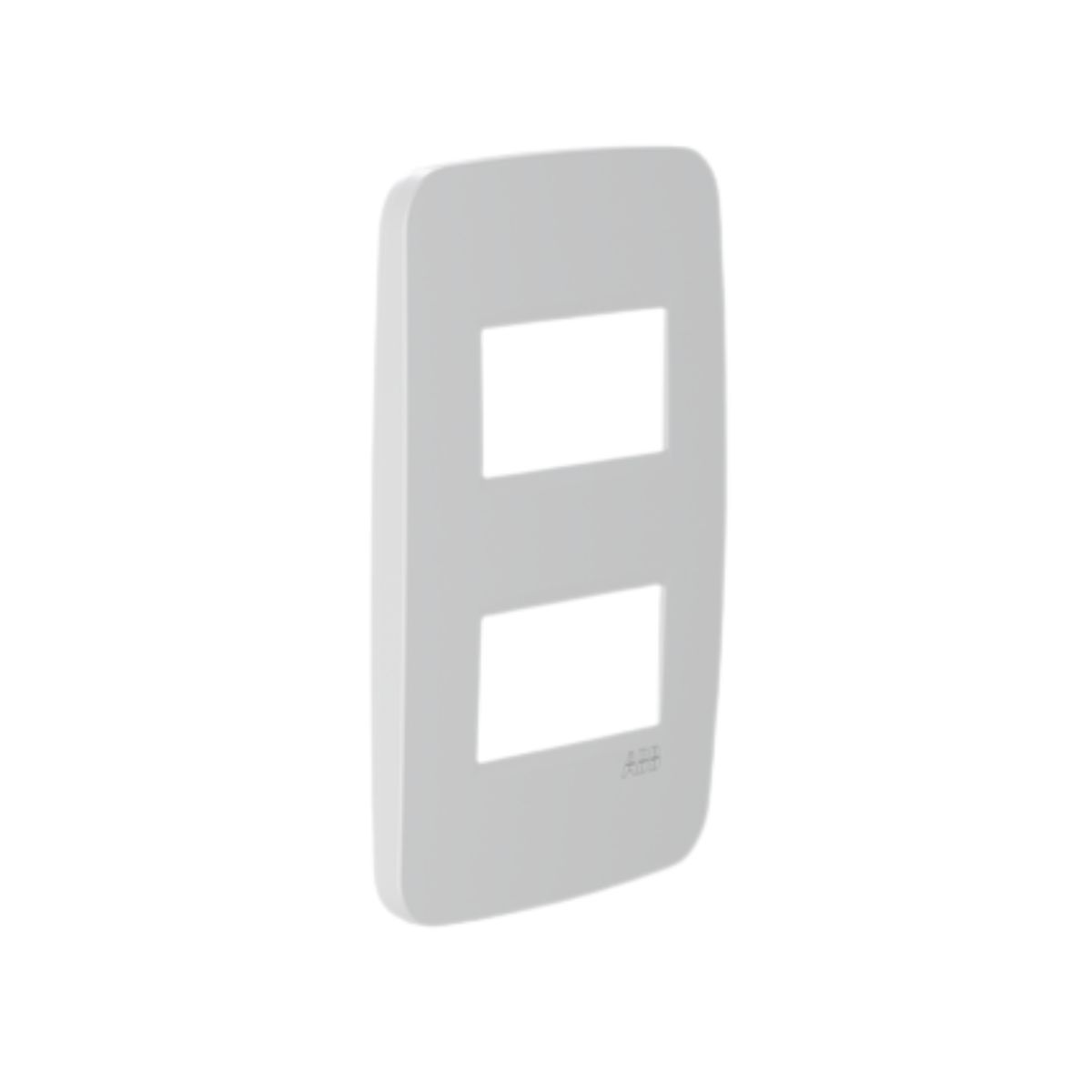 Placa Acabamento 4X2 2 Postos Horizontal Branco Origem - Abb