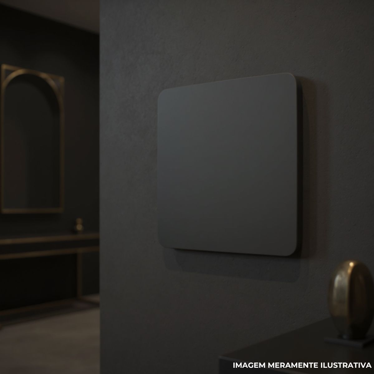 Placa Acabamento 4X4 Cega Preto Origen - Abb