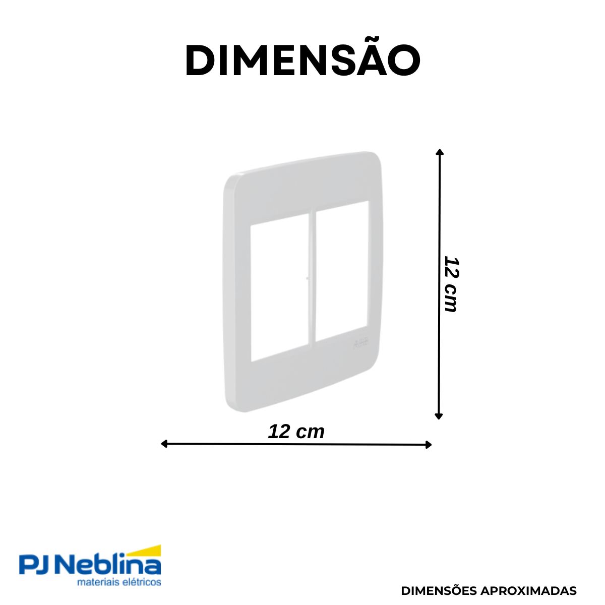 Placa Acabamento 4X4 6 Postos Branco Origen - Abb