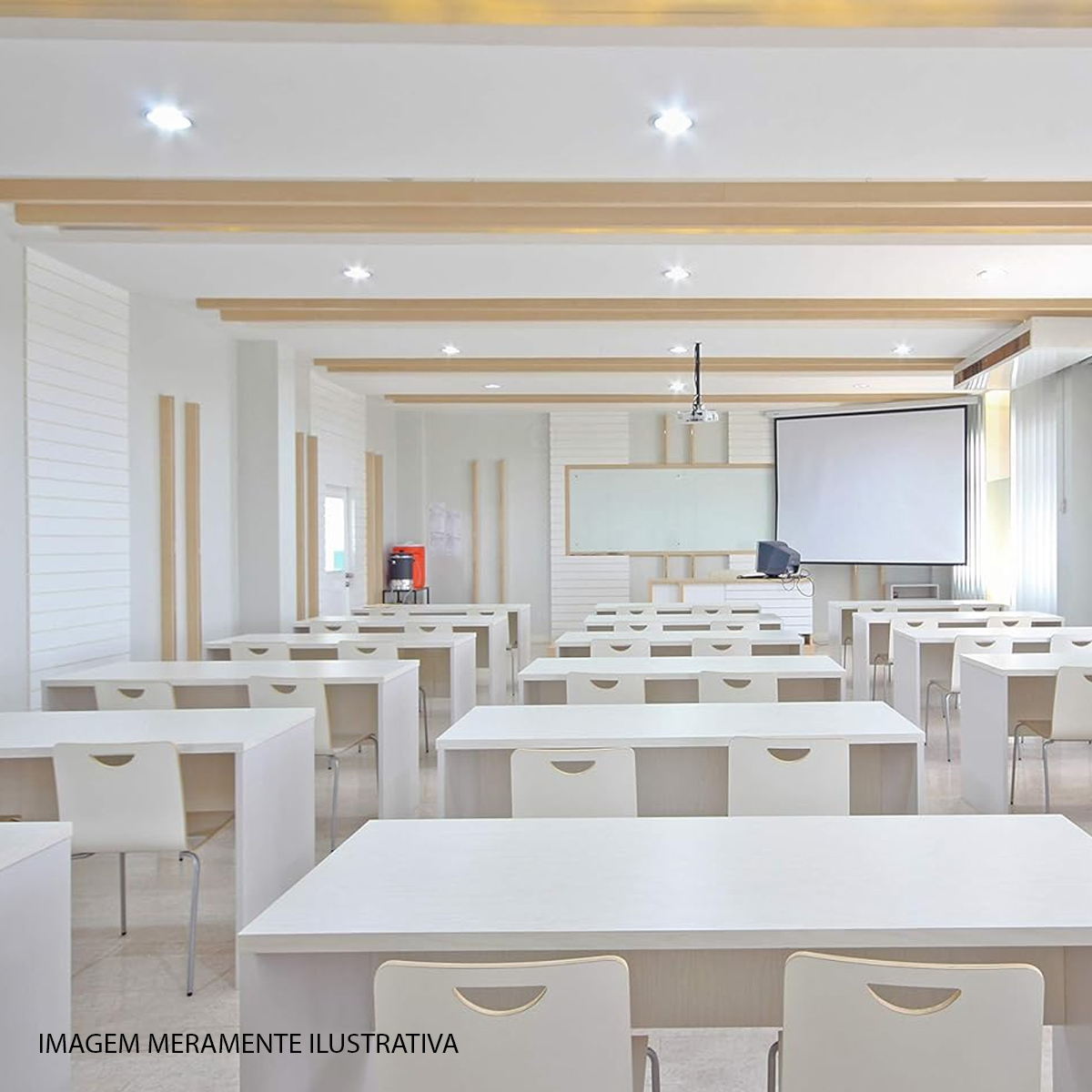 Luminária Painel Led Embutir Redondo Branco 6W Bivolt 6500K Luz Branca 360Lm Difusor Policarbonato Avant