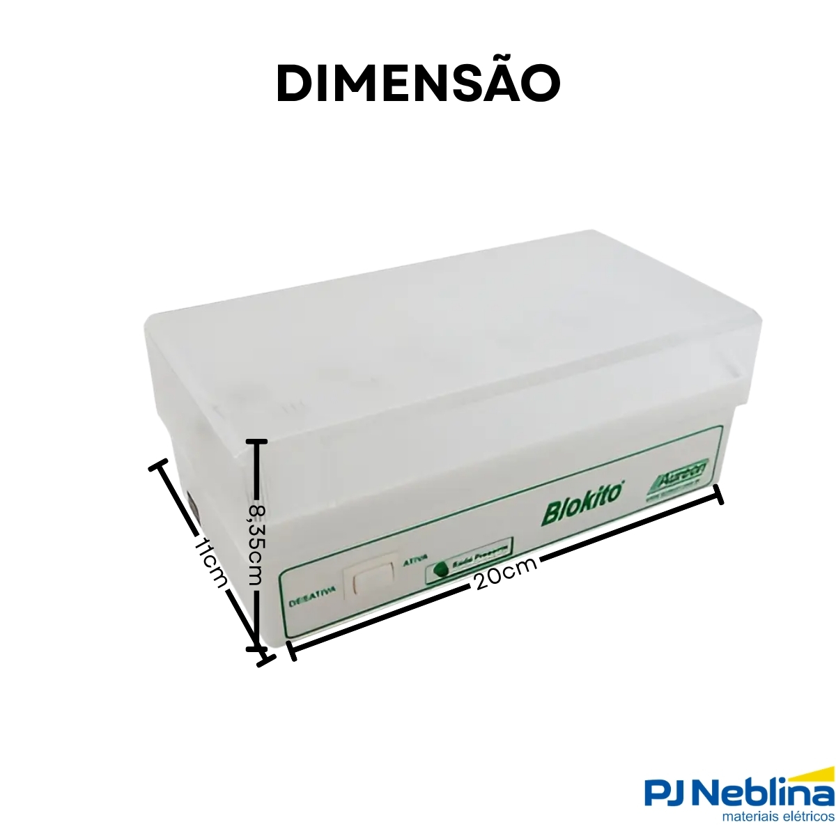 Luminária Emergência Led Aclaram Sobrepor 24Vcc 500Lm LLA-BLK 500/L - Aureon