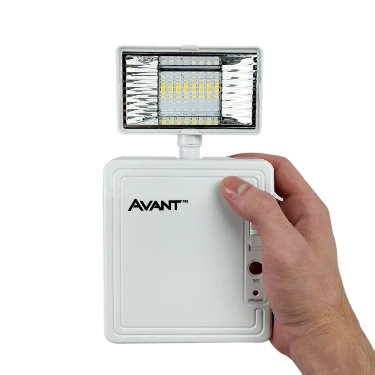 Luminária Emergência Led 1 Farol Sobrepor 2W Bivolt 6000K Branco Frio 300Lm 4H Ip20 - Avant